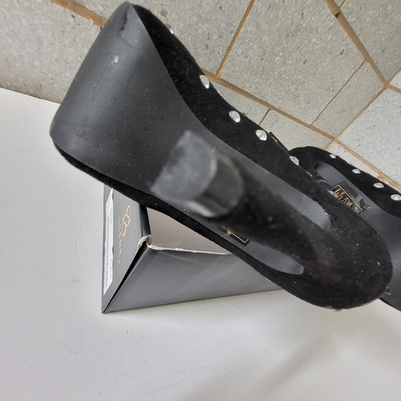 Black, rhinestone hidden platform high heel boot, 7.5 - Picture 8 of 14
